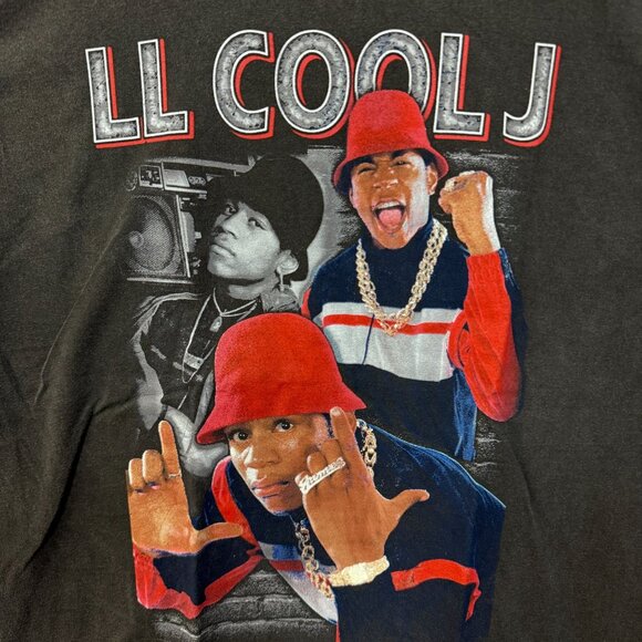 LL Cool J East Coast Rapper Collage Rock the Bells Rap Tee M - Picture 2 of 4